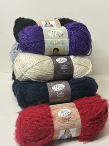Yarn Bee Yarn, Bulky, Alpaca, Princess, Various Colors, Sizes, Lot Of 11 - Picture 1 of 12