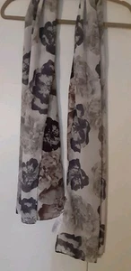 Isaac Mizrahi Live! Poppy Floral Printed Scarf - Picture 1 of 7