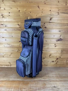 RJ Golf Houndstooth Print 14 Full Length Slot Cart Bag mit Regenschutz - Bild 1 von 15