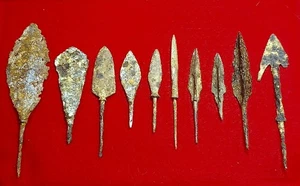 Selection 10 Roman Arrowheads 200 BC-700 AD - Picture 1 of 13
