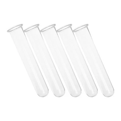  5 Pcs Reagenzgläser Glas Reagenzglas Vase Glastestrohre Blumenröhrenvase - Bild 1 von 4