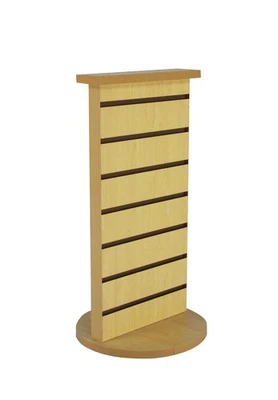 2-Sided Slatwall Counter Spinner Maple Display Rack Great for Gift,Jewelry 15592 - Image 1 of 4