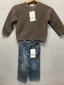 Zara Kids 2 Years 92cm Jeans And Sweater - Picture 1 of 13