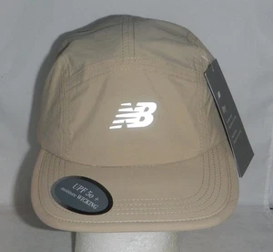 Cappello Berretto Baseball New Balance NB Dry 5 Pannelli Beige Tan Traspirante Umidità Corsa - Foto 1 di 5