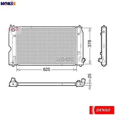 RADIATOR ENGINE COOLING DRM50119 FOR TOYOTA COROLLA/ALTIS/ALLEX/FIELDER RUNX - Image 1 of 4