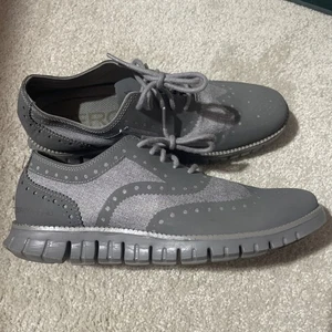 Cole Haan Zerogrand Stitchlite Herren Größe 7,5 Budapester Grau Oxford Freizeitschuhe - Bild 1 von 5