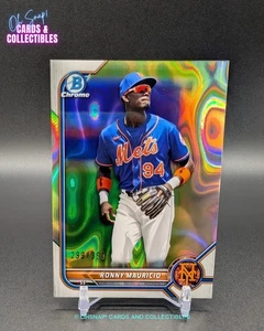 ⚾️ 2022 Bowman Chrome Ronny Mauricio Lava Refractor /399 New York Mets ⚾️ - Bild 1 von 2