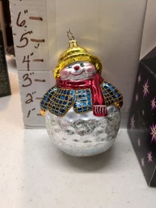 Christopher Radko "Chilly Ball" Hand Blown Ornament 02-0761 - Picture 1 of 8