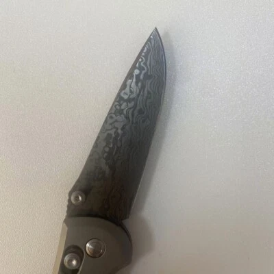 1PC. 1:1 Damascus 58HRC Blade for Benchmade 556 Replace Component - Image 1 of 4