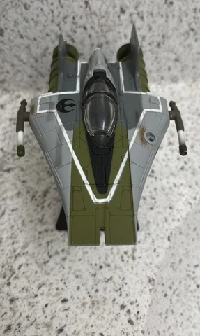 STAR WARS A-WING FIGHTER GREEN MICRO MACHINES ACTION FLEET - COMPLETE - 1995 Cover