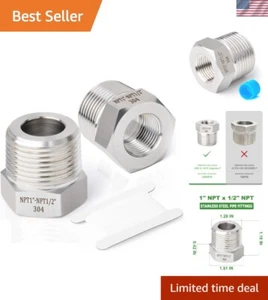Durable 5PCS Stainless Steel Reducer Hex Bushings - High Pressure & Temp Range - Picture 1 of 9