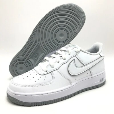 *NEW* Youth Grade-School Nike Air Force 1 (GS) White / Wolf Grey (DX5805 100) 👍 - Image 1 of 4