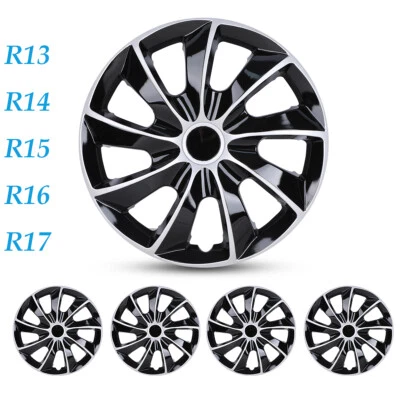 13"-17" inch 4-Pack  Snap On Full Steel Hub Caps Wheel Covers Fits Tire & Rim Foto 1 de 4