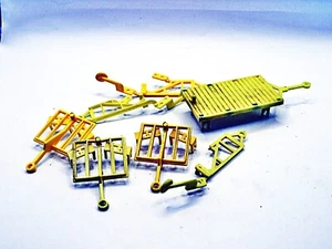 Plasticville O/S Scale Farm Implement Group Yellow For Restoration - Picture 1 of 1