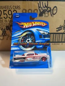 Hot Wheels 1957 Cadillac Eldorado Brougham #147 White Police - Picture 1 of 4