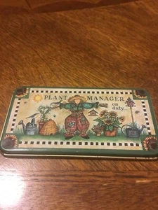 Vintage 1997 Figi Graphics Tin Refrigerator Magnet - Plant Manager on Duty - Picture 1 of 2