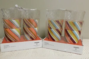 Missoni für Target mehrfarbige Streifen Kunststoff Becher 20. Jubiläum Neu in Verpackung 8 Stck. - Bild 1 von 4