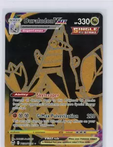 Juego de cartas coleccionables Pokémon Duraludon VMAX (Gold Secret) SWSH12: Silver Tempest Trainer Gallery - Imagen 1 de 1