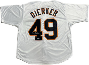 Larry Dierker Signed Autographed White Jersey FSG Authenticated