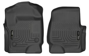 Husky Liners 2017-19 Ford F250 F350 F450 Crew Cab Floor Mat FRONT Weatherbeater 