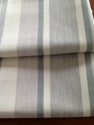 Laura Ashley Table Runner Awning Stripe Pale Grey Fully Lined. New!  - Image 1 of 2