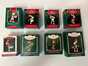 Reindeer Champs Sports Collector Series Hallmark Ornament Vintage Lot of 8 NIB - Picture 1 of 5