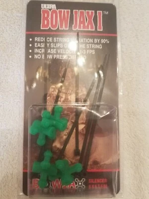 BowJax UltraJax I String Silencers Green-1ea 4 pk. Model: 1034/FLO GREEN-NEW - Image 1 of 3