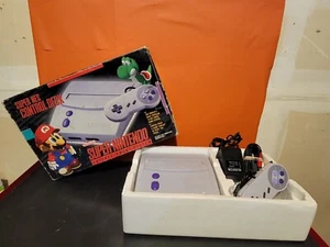 Super Nintendo Junior Jr Control Deck Console in Original Box ~ Tested & Working - Picture 1 of 14