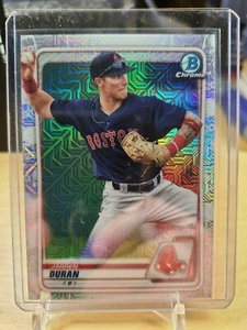 2020 Bowman Mega Box Chrome Jarren Duran Mojo Refractor Variation SSP RED SOX - Picture 1 of 2