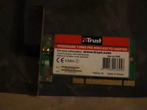 TrUST Speedshare Turbo Pro Wireless PCI Adapter m. Antenne funktioniert - Bild 1 von 3