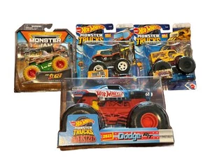 Lot Monster Jam Series 32 The Slicer Hot Wheels Delivery Dodge R/T Meyers Manx - Picture 1 of 19