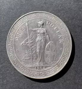 1930 British Trade Dollar Silver Coin (excellent condition) - Picture 1 of 2