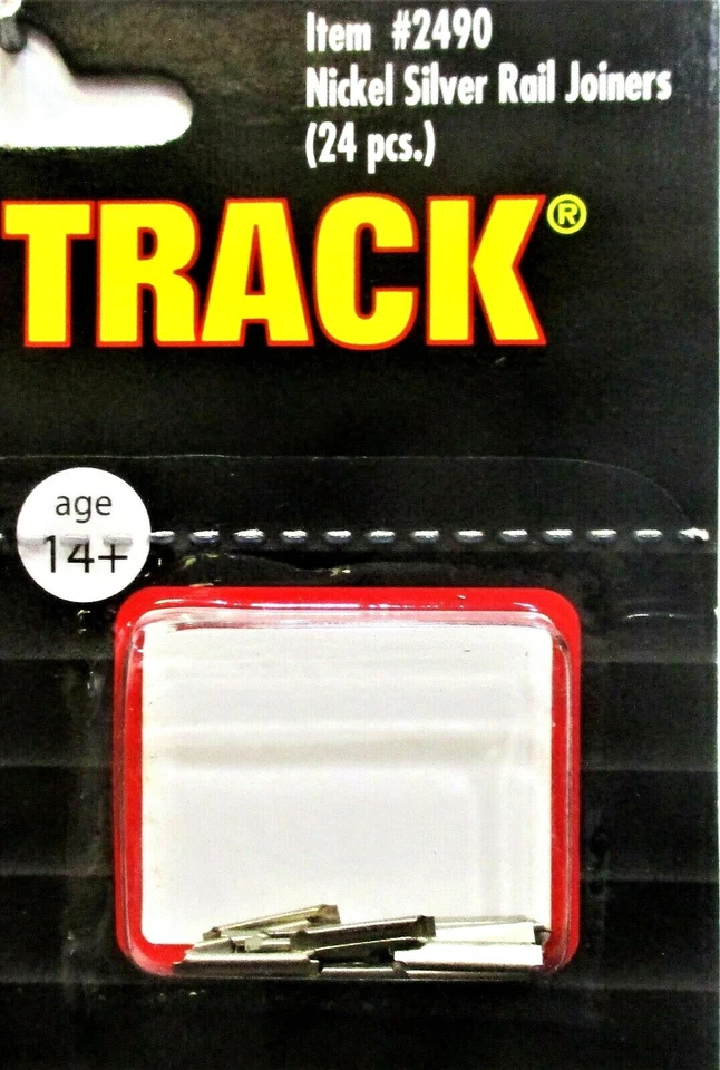 N Scale Atlas True Track 2490 Code 65 Metal Rail Joiners pkg (24) - Image 1 of 1