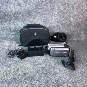Panasonic SDR-H40P Silver 40GB Hard Drive Videocamera + Adattatore AC TESTATO FUNZIONANTE - Foto 1 di 12