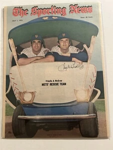 1971 Sporting News NEW YORK Mets TUG McGRAW No Label AUTOGRAPHED Signed PHILLIES - Picture 1 of 2