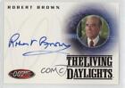 2002 James Bond: 40th Anniversary The Living Daylights Robert Brown M Auto ob9 Only £44.49 on eBay