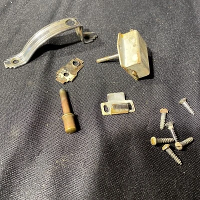 Vintage Art Deco Chrome Kitchen Drawer Cabinet Pulls - Image 1 of 4