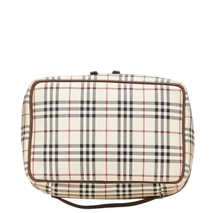 BURBERRY Nova Check Handbags Cosmetics Pouch Women 【Used】 - Picture 1 of 10