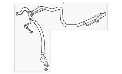 Nissan AC Line 92446-6MG1A genuino Foto 1 de 2