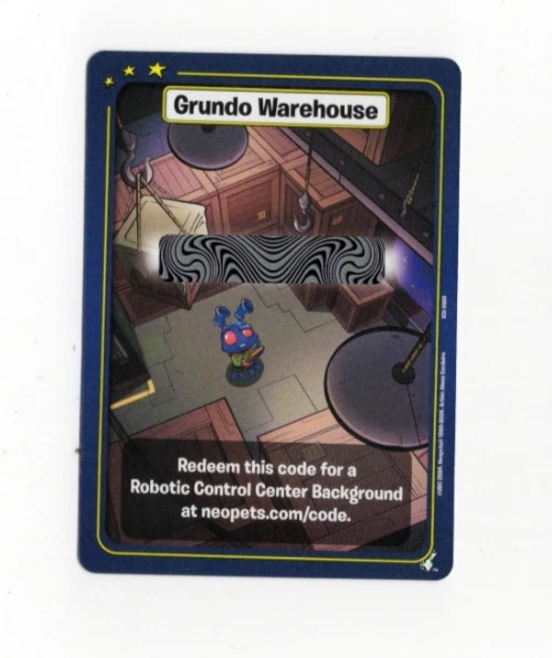Neopets TCG Robotic Control Center Background Code Grundo Warehouse - Image 1 of 1