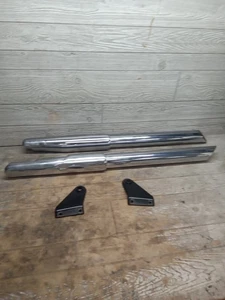 Triumph Oem 865 Speedmaster Muffler Exhaust Pipe Tips 2206413 2206414 - Picture 1 of 8