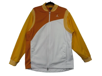 Chaqueta deportiva Jordan 20 aniversario vintage para hombre mediana cremallera completa 2005 naranja Foto 1 de 4