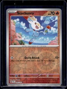 Scorbunny SV07: Stellar Crown Pokemon 026/142 Reverse Holo NM+ - Picture 1 of 2