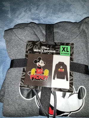 Sudadera con capucha gris para hombre Disney Mickey Mouse, XL Foto 1 de 3