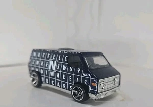 Hot Wheels Custom mit Real Riders schwarz 70er Van Super Van - Bild 1 von 1