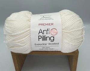Premier Anti Pilling Worsted Yarn Color # 1153-18 Snow White - Picture 1 of 4