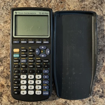 Texas Instruments TI-83 Plus Graphing Calculator - Black - Image 1 of 3