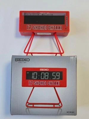 SEIKO Shohei Ohtani model SQ815Y Red W/Box Not for  sale Digital Mini Timer - Image 1 of 4