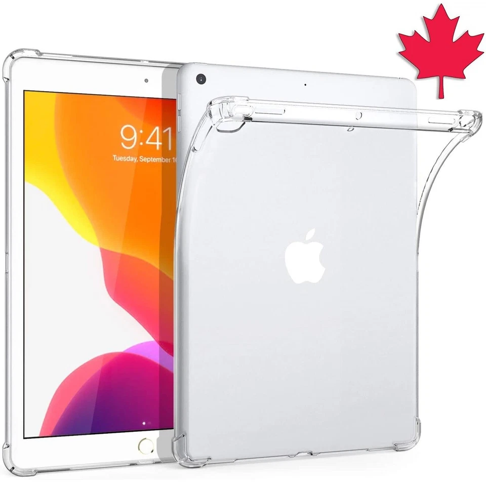 Clear TPU Bumper Case For iPad Mini 2 3 4 5 6 Air 9.7 10.2 10.9 Pro 11 12.9 13 - Image 1 of 4