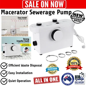 Macerator Sewerage Pump Waste Water Marine Toilet Disposal Unit Laundry Basement - Picture 1 of 7